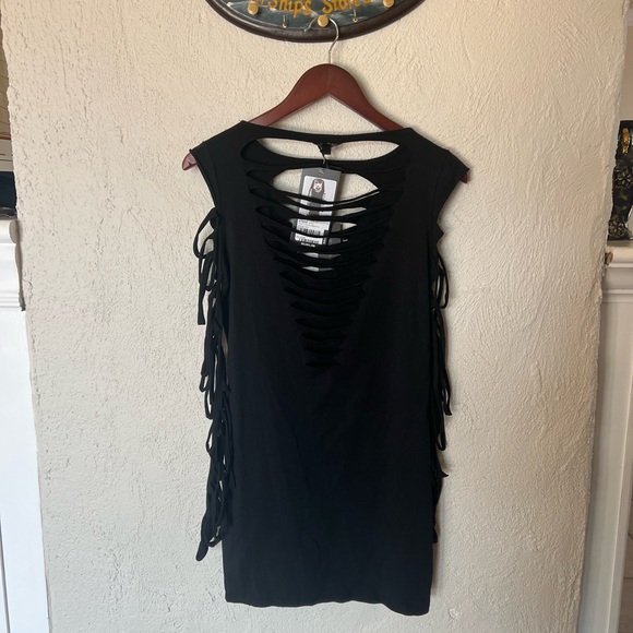 Dolls Kill Widow Portal to Hell Shredded Dress - Picture 3 of 9